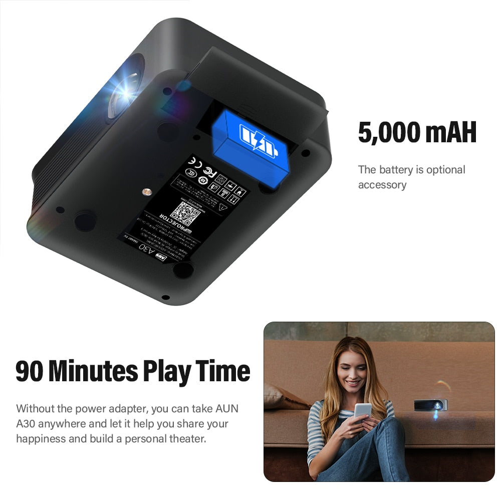 MINI-Projektor 4K Pro Smart TV