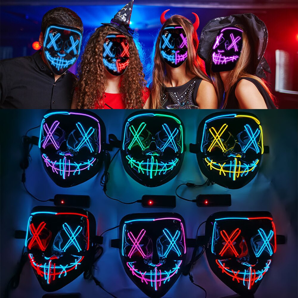 2COLOR Halloween Mask LED