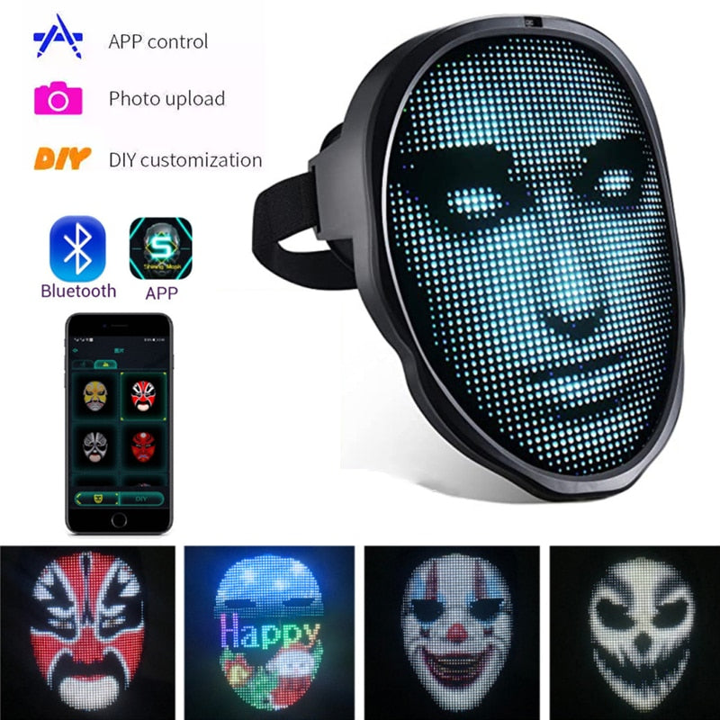 Bluetooth APP Control Smart LED Mask