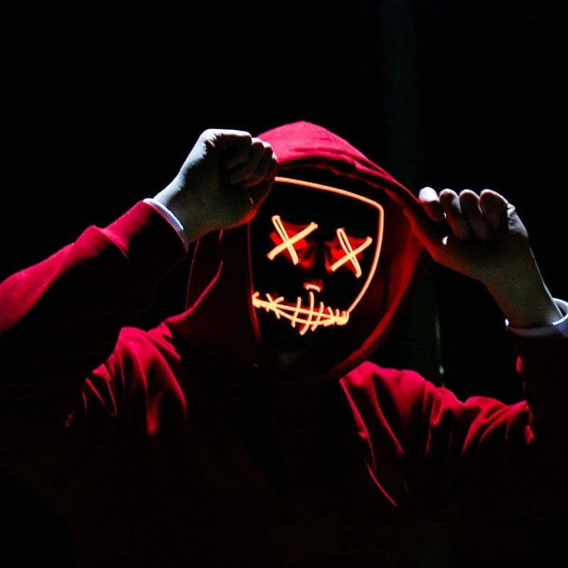 Halloween Neon Led Purge Maske